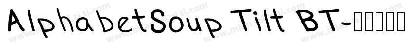 AlphabetSoup Tilt BT字体转换